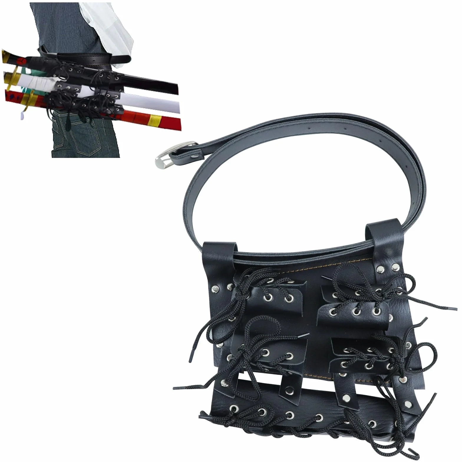 Tefola Ceinture Porte-épée Médiévale Rétro, Holster Ceinture pour Sabre, Zoro, Katana, Dague, Accessoire de Costume d'épée pour épée Accessoires de Cosplay