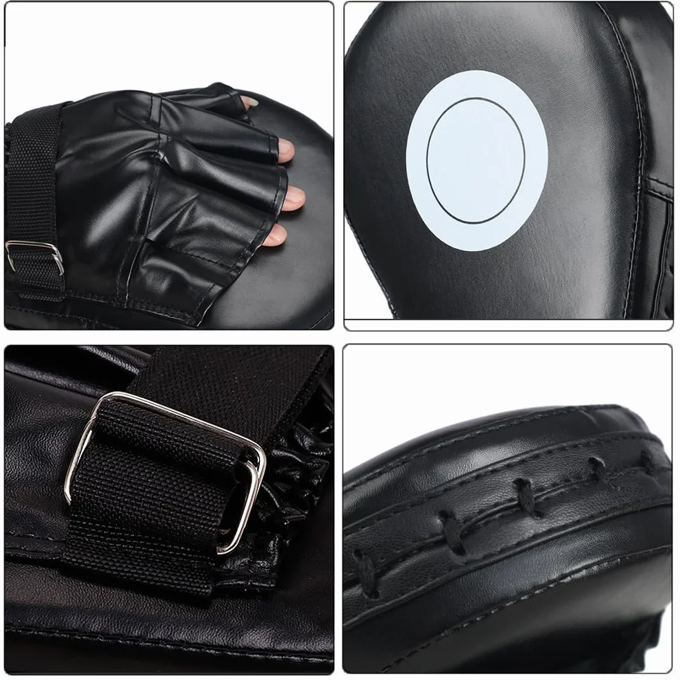 Kit de Pattes d'ours Boxe, Bouclier de Frappe, Bouclier Courbe pour Boxe, Coussin de Frappe, pour Kickboxing, Muay Pattes d'ours, pour Taekwondo Kickboxing Muay Thai Karate