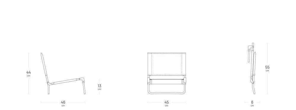 Lafuma Mobilier CB Chaise Basse, Aluminium, Océan II, Normal