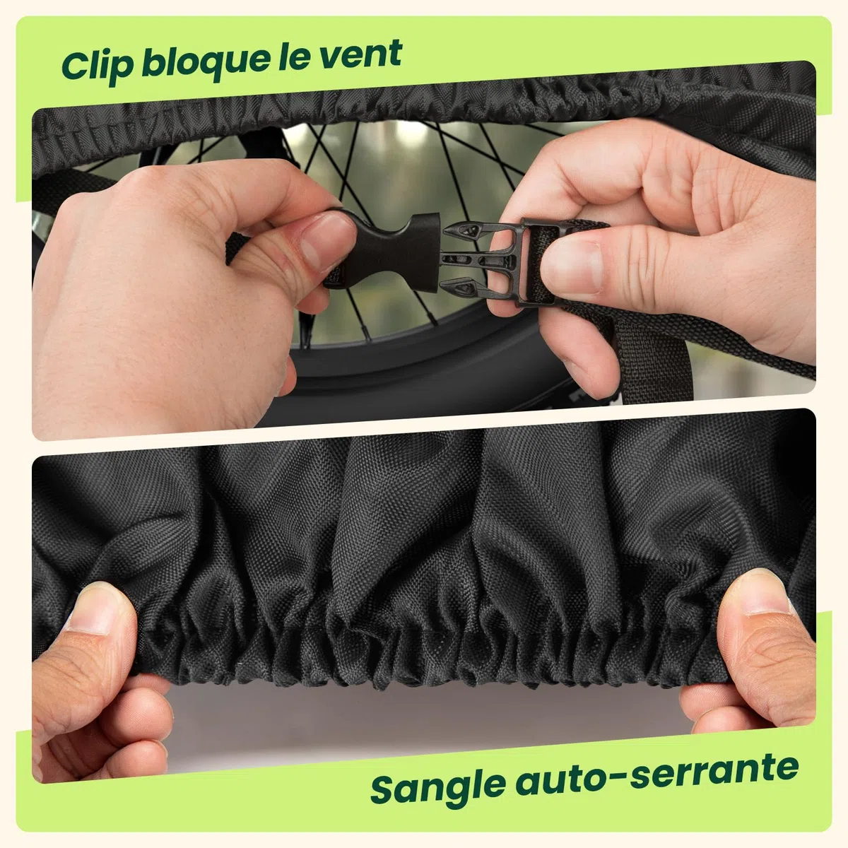 IPSXP Housse Vélo pour, Exterieur Housse de Vélo avec Trous pour Antivols, pour jusqu'à 29 Pouces VTT Bicyclette Moto Vélo de Montagne Route Électrique Scooter,pour 1-3 Bicyclettes