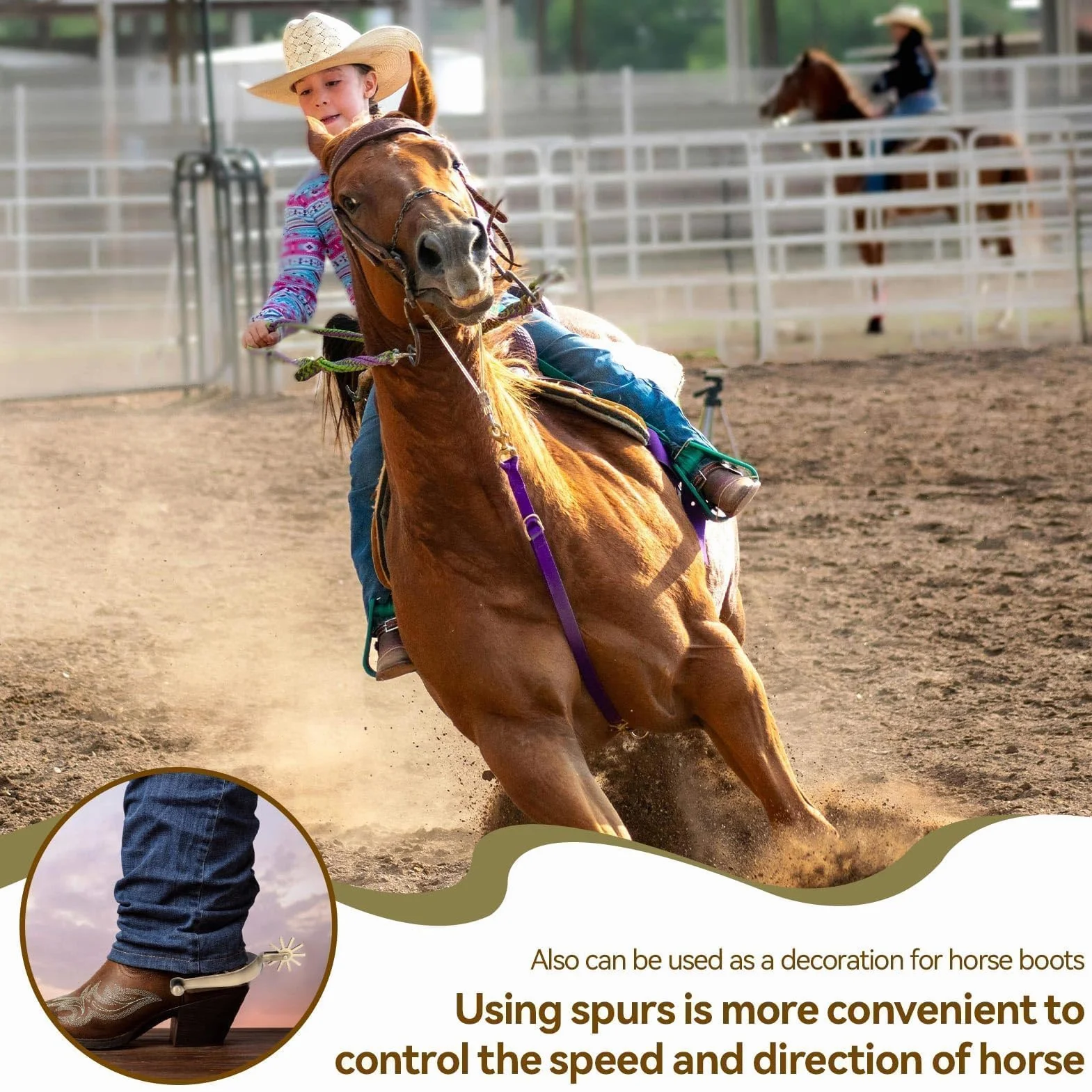 West Spur, Horse spurs spurs spurs pour bottes de cowboy West cowboy style Western spurs en alliage de zinc spurs bottes de cowboy spurs spurs Vintage spurs Walking Horse Rope spurs pour l'équitation