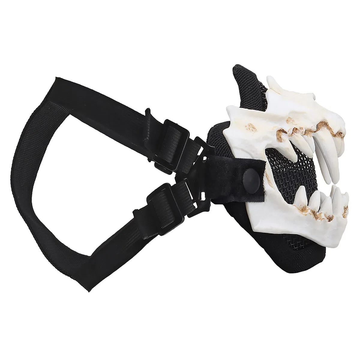 Demi-masque tactique respirant en acier Airsoft avec tête de mort pour tir, paintball, chasse, Halloween, fête costumée