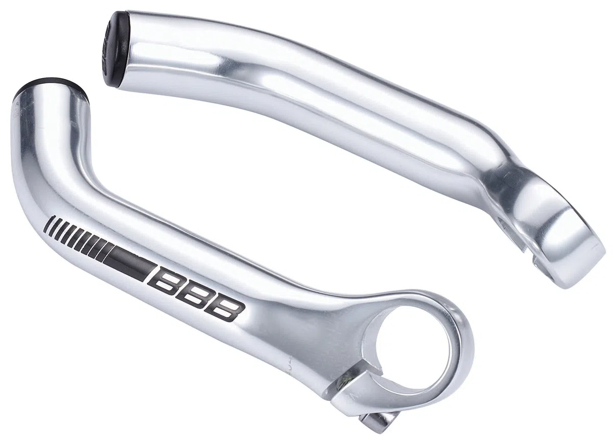 BBB Cycling Classic Bar Ends pour Une Prise Parfaite | Embouts de Guidon en Aluminium en Une Seule Pièce avec Design Courbé | 150mm | BBE-07