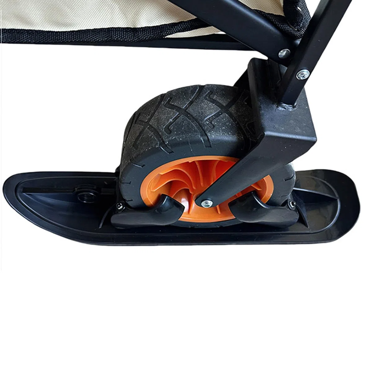 Skis De Poussette, Kit Conversion 2 en 1 Poussette Scooter des Neiges, Accessoire Ski pour Activités Extérieures Chemins Parents Zones Vacances Vélo Cyclisme