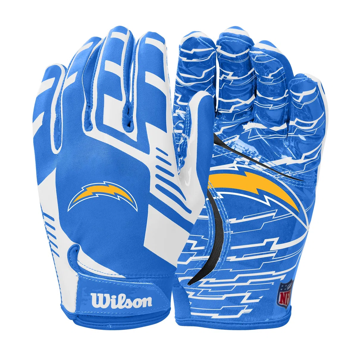 WILSON NFL Gants de Football Extensibles pour Adulte Los Angeles Chargers