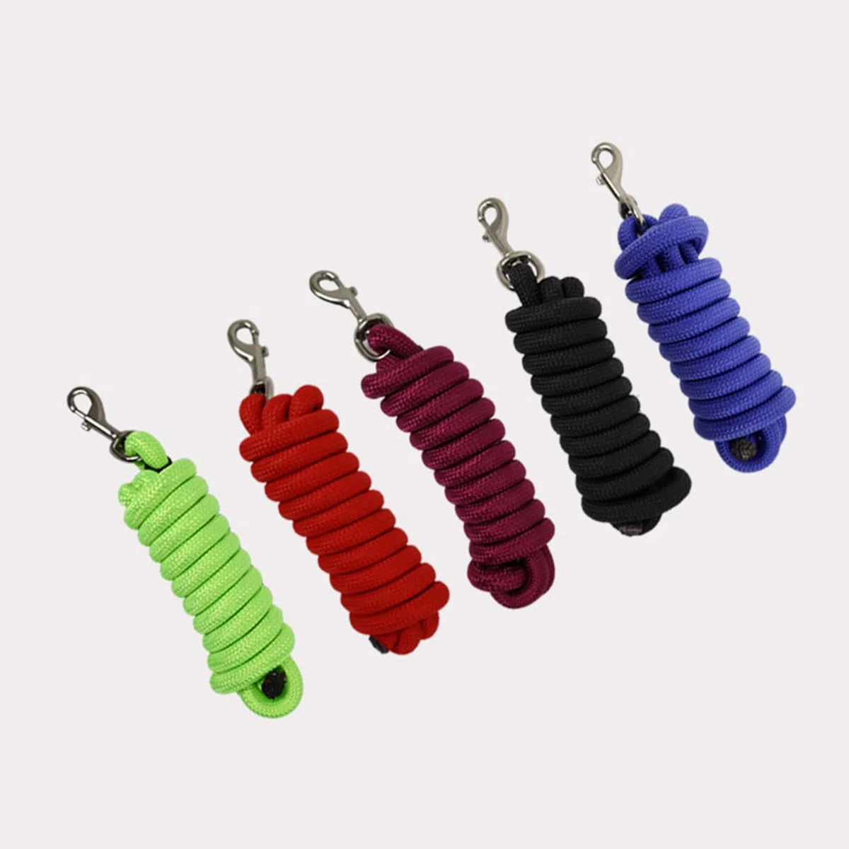 Longe en Nylon Robuste, Licol, Boucle à Une Main, Convient pour L'entraînement et Les Compétitions équestres.