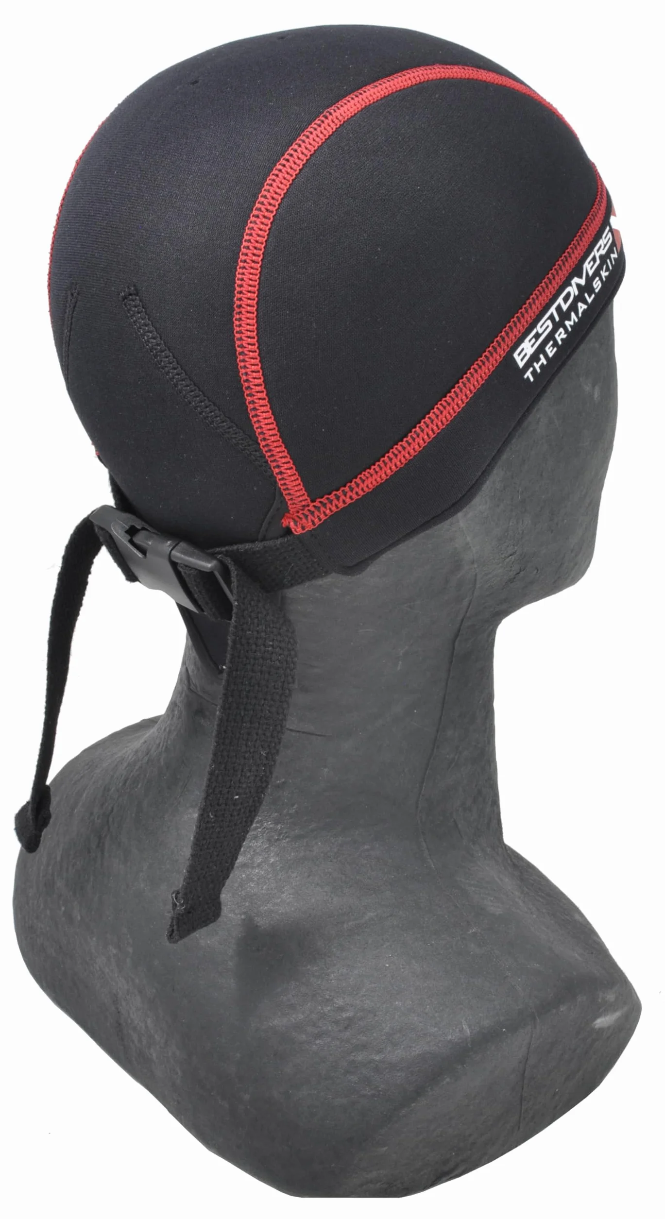 BEST DIVERS Bandana 3 mm NEOP. Noir/Rouge, TG. S-M, Homme