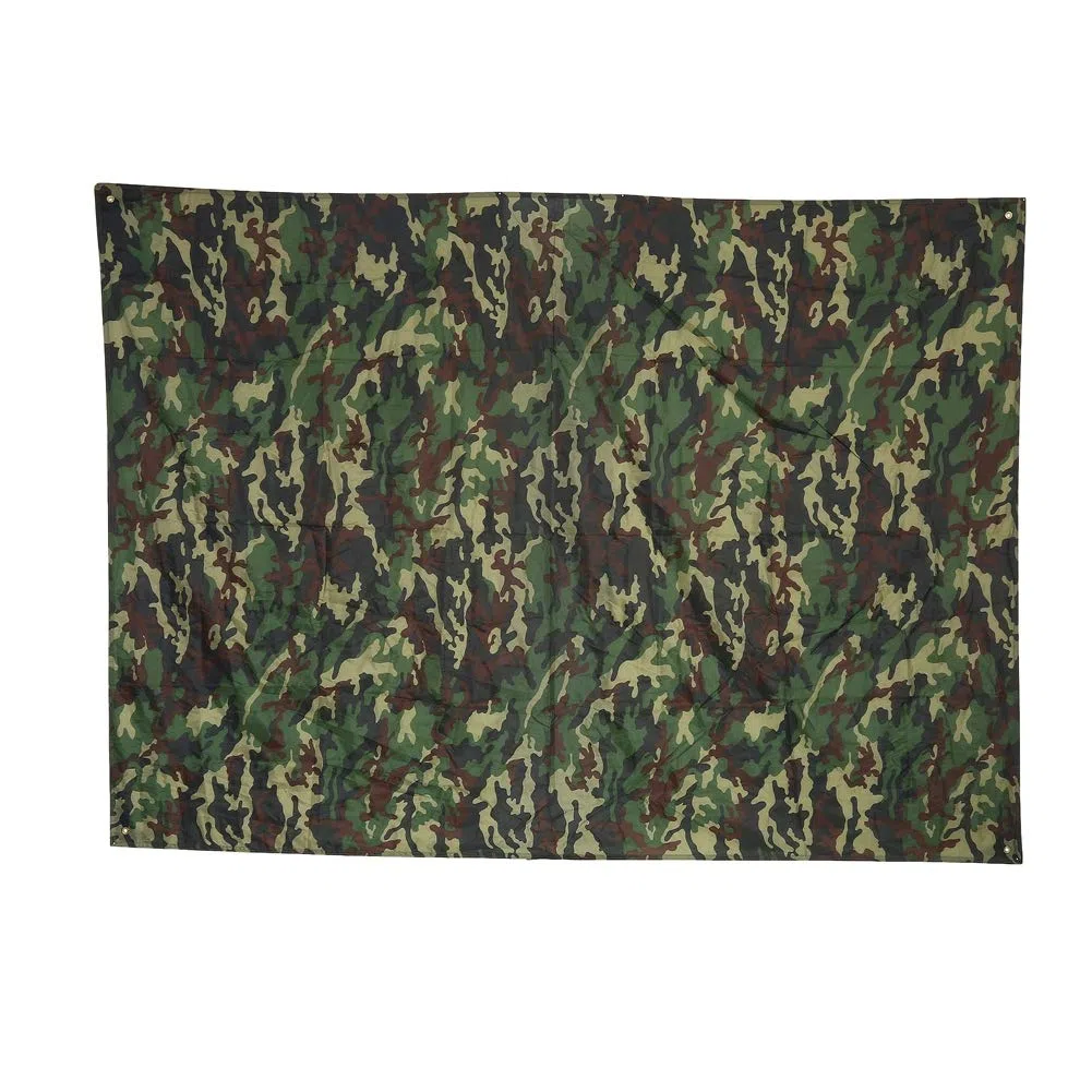 OKJHFD Étanche Camping Abri Tente Bâche,Camouflage Extérieur Portable Léger Imperméable À La Pluie Tapis Raintent Bâche Abri Plage Pique-Nique Couverture Tapis Bâche(3x2.9m)