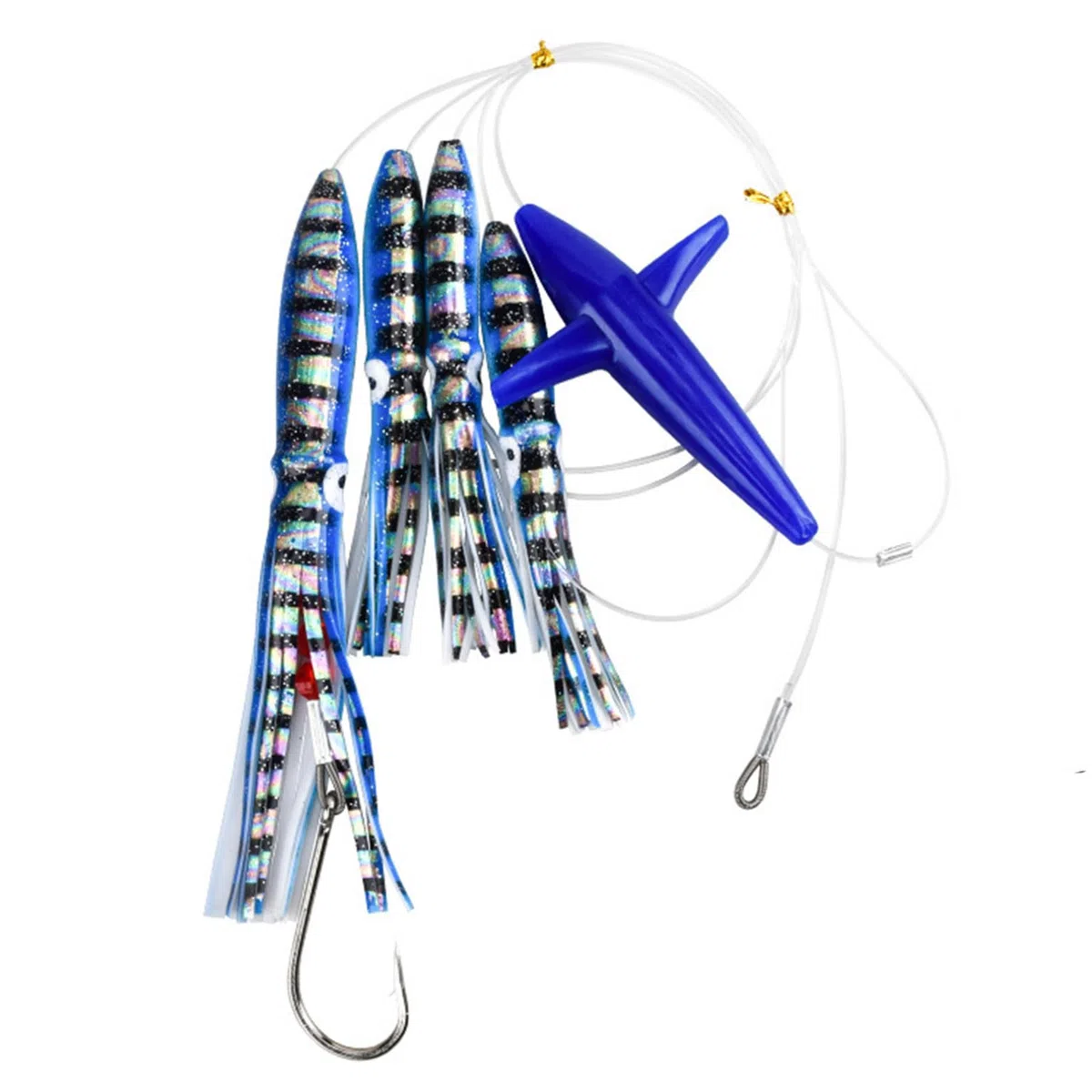 Lures de pêche, appâts de pêche à la pêche à la traîne aux calamaires en Eau salée, à la pêche salée pêche à la pêche Natation de Natation en Eau salée pour Basse de Thon Wahoo