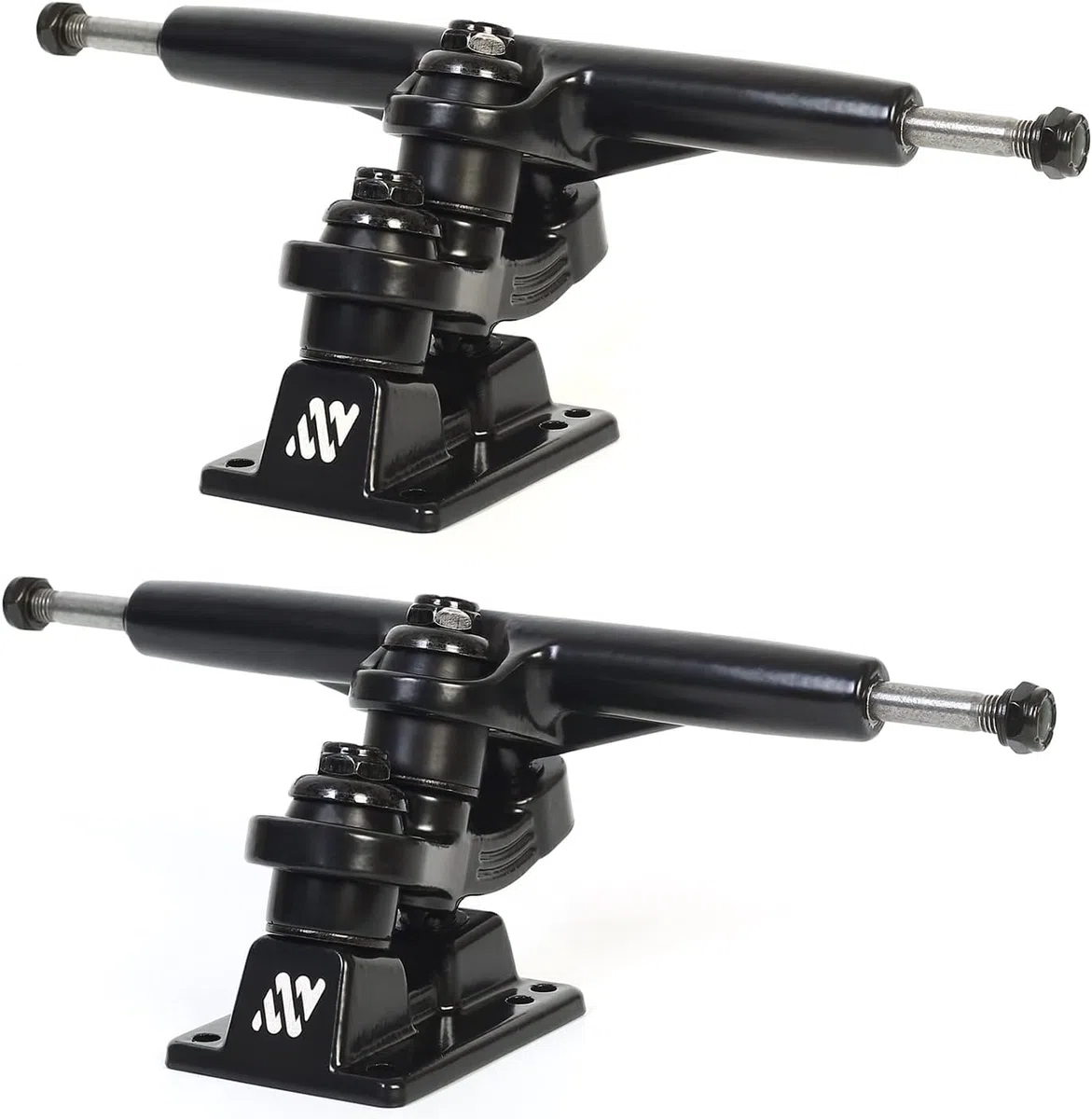ANTWHEEL Sidewinder II Longboard/Skateboard/Surf Skateboard Noir Skateboard Double Kingpin Trucks (lot de 2)