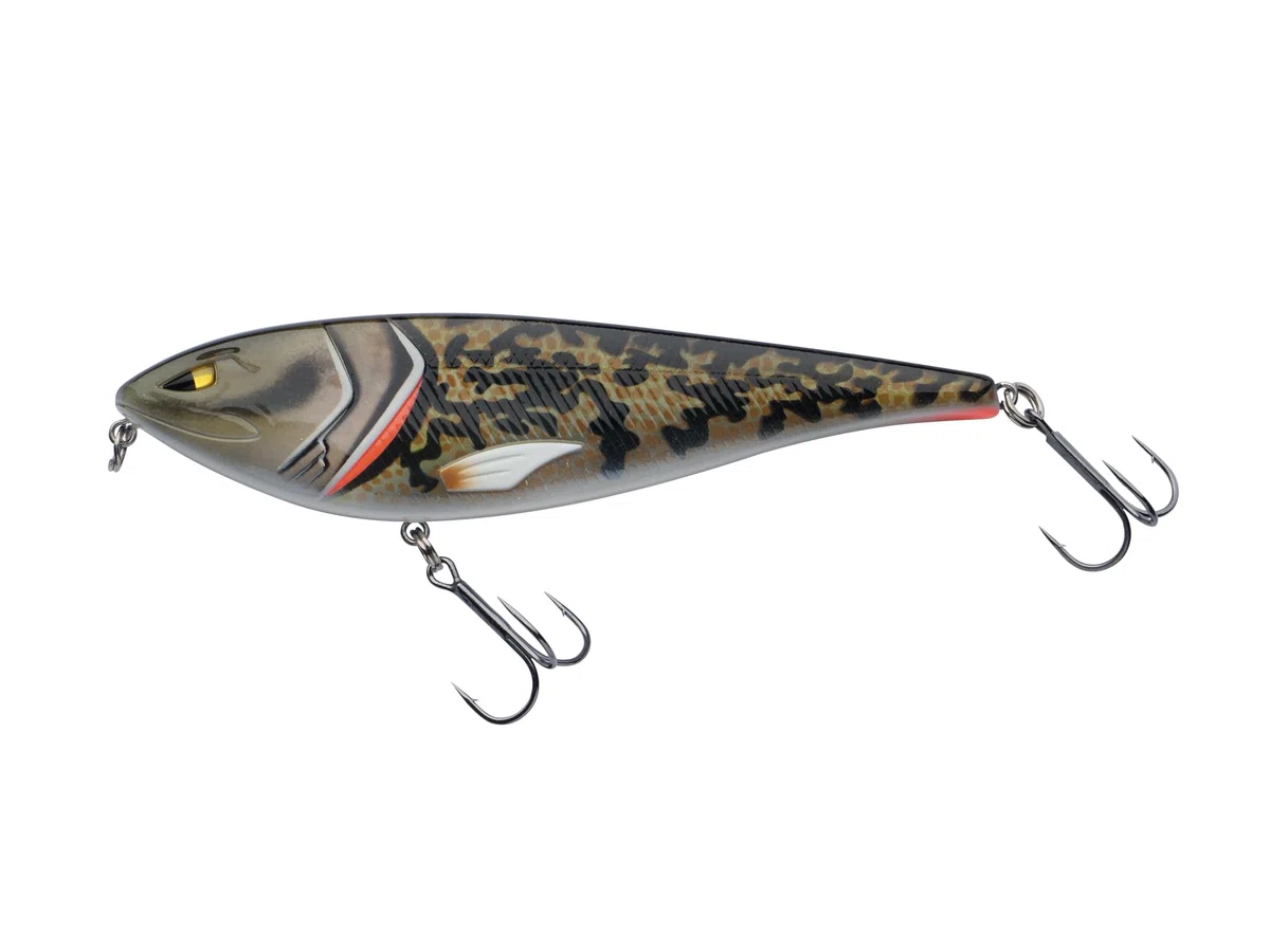 Berkley Zilla Glider, leurre de pêche Predator, appât Coulissant Lent, Action de flanc, Fort cliquetis, Profondeur de plongée 0,5-2m, 10cm, Multiples Couleurs et Tailles