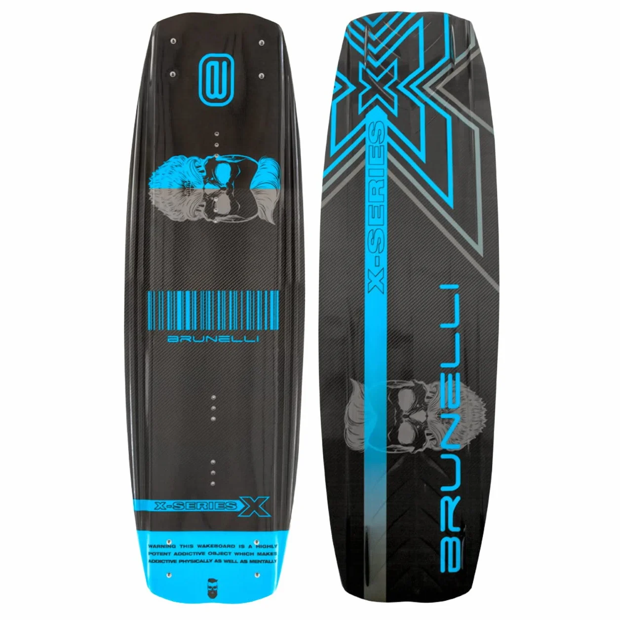 Brunelli Carbone Wakeboard Lot de 2 planches de wakeboard 138 cm