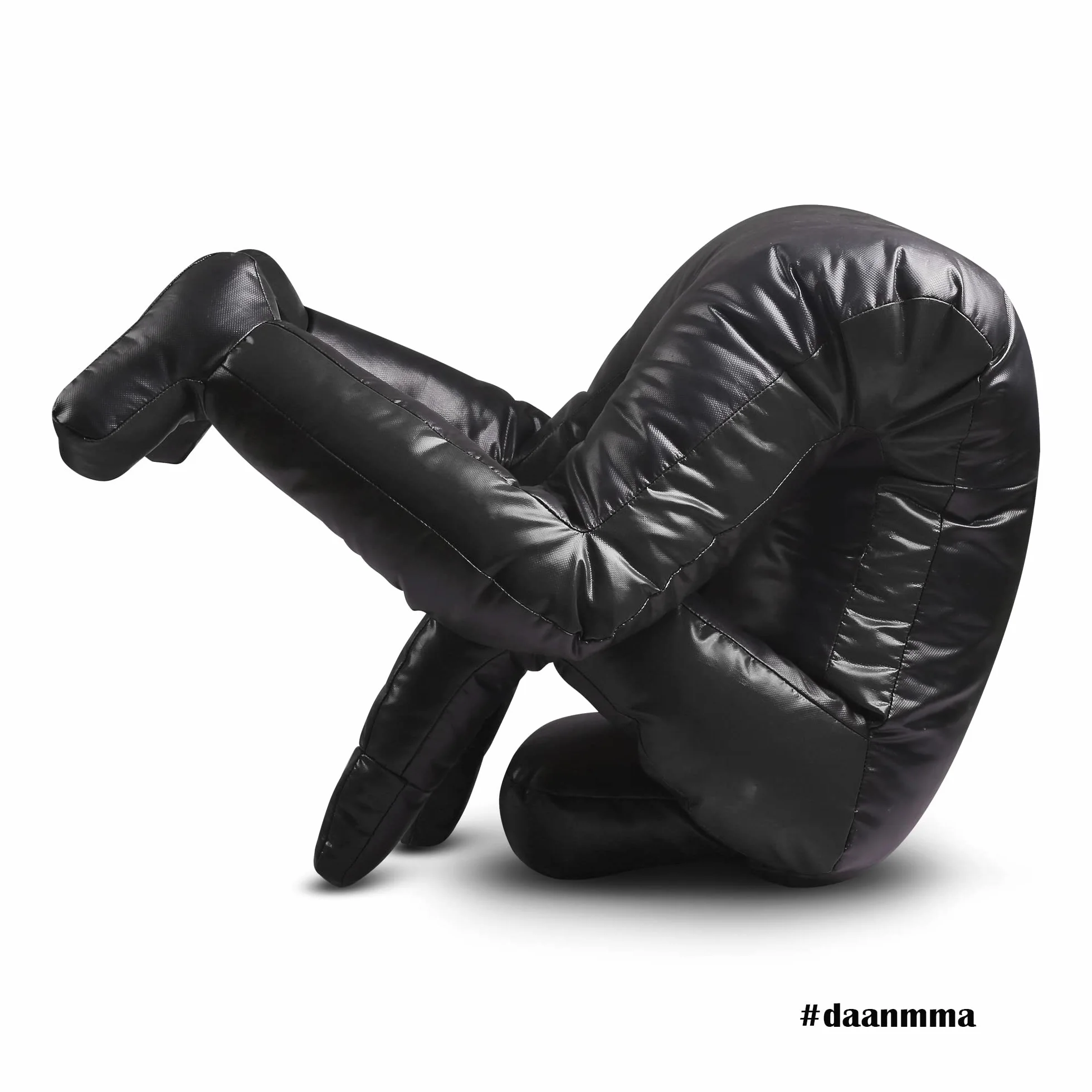 DAAN MMA Sac de frappe factice pour judo, lutte, BJJ, position assise, soumission du JIU Jitsu, autodéfense en vinyle, multicolore, 170 cm non rempli