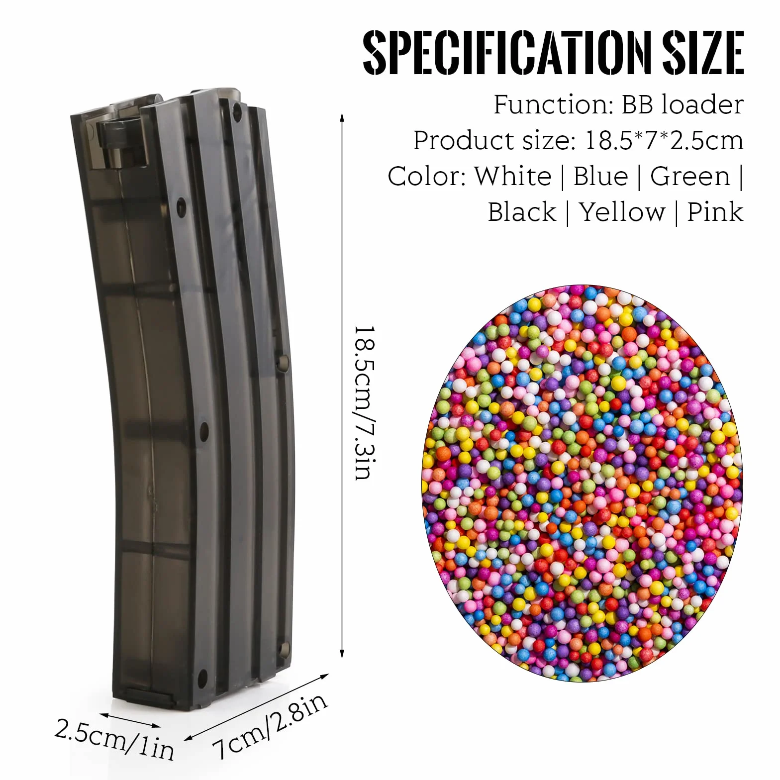 Petyoung Airsoft Speed Loader Simplified Airsoft Paintball 500rd BB Speed Loader Speedloader Tactical Military BB Box