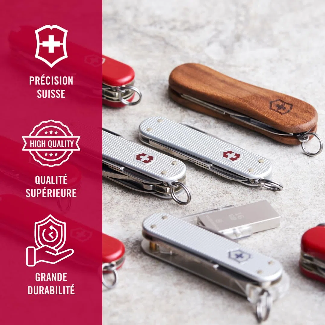 Victorinox Outil de Poche Alox Argent côtelé, 0.8000.26