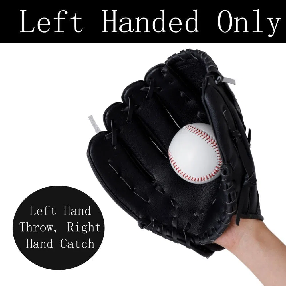 Urby Gant de baseball pour gaucher, gant de baseball pour gaucher et main gauche uniquement. Gants de baseball T-ball et jeunes.
