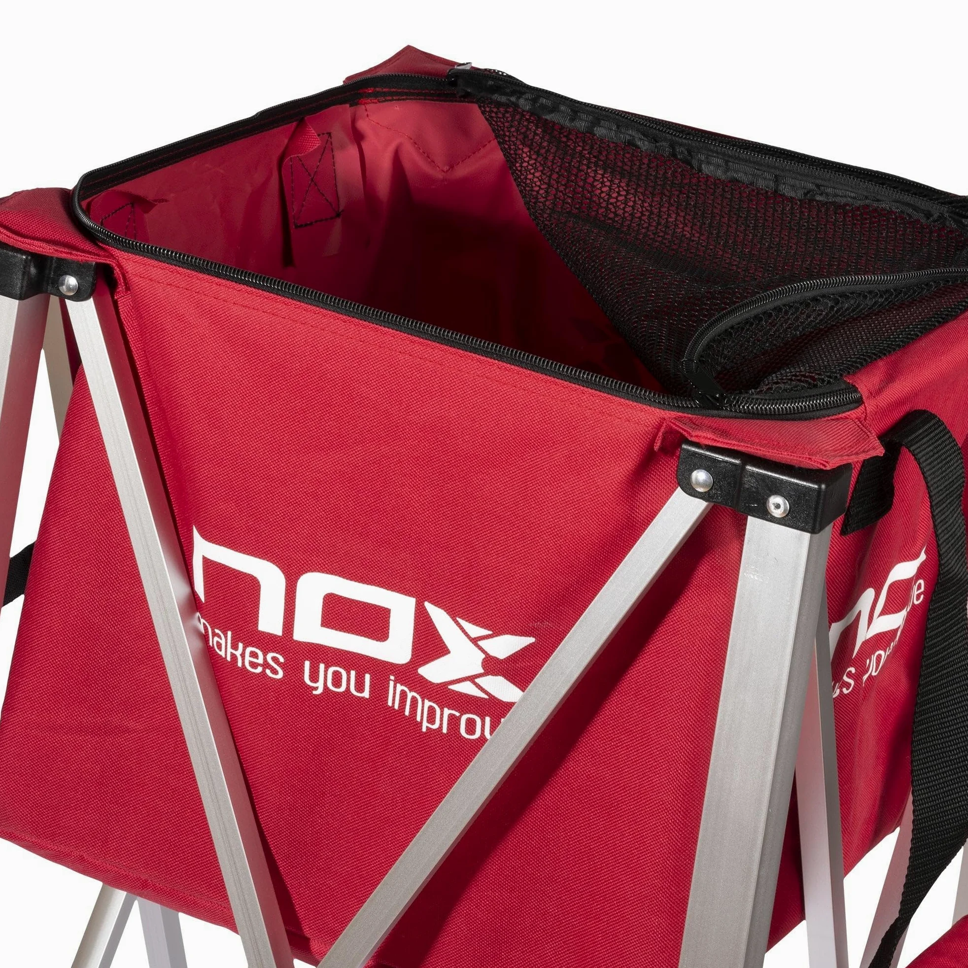 CESTO PLEGABLE Con RUEDAS NOX Rojo