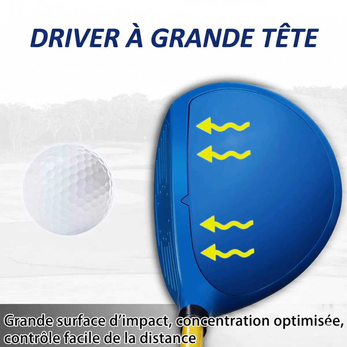 PGM Ensemble de Clubs de Golf pour Enfants – Peut Frapper de Vraies balles, Comprend des Clubs de Bois, de Fer et de Putter – Idéal pour Les débutants garçons et Filles – Ensemble d'entraînement