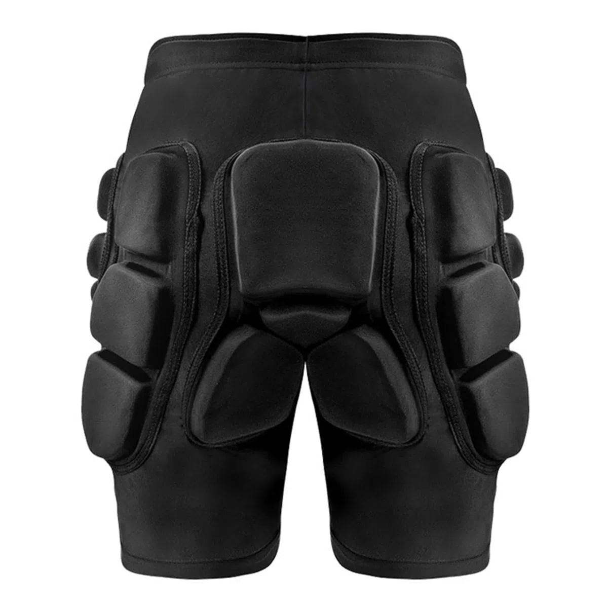 Fockety Short rembourré 3D Respirant en EVA épais pour Protection des Hanches et des Fesses avec Cordon de Serrage, Pantalon Crash Pad pour Snowboard, Skate et Skis, Protection 3D