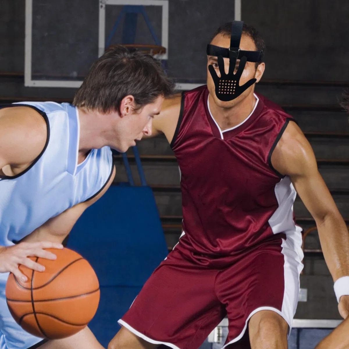 Masque d'entraînement de Basket-Ball - Masque d'entraînement de défense - Masque d'entraînement de résistance au Dribble - Équipement d'entraînement adapté aux et aux Adultes