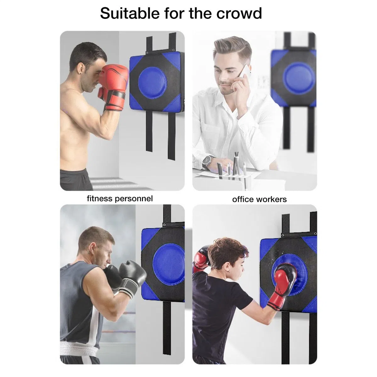De Boxe | Jeu De Boxe Mur Fixe,Équipement Fitness Cardio Entraînement Adulte Maison Extérieur Gym