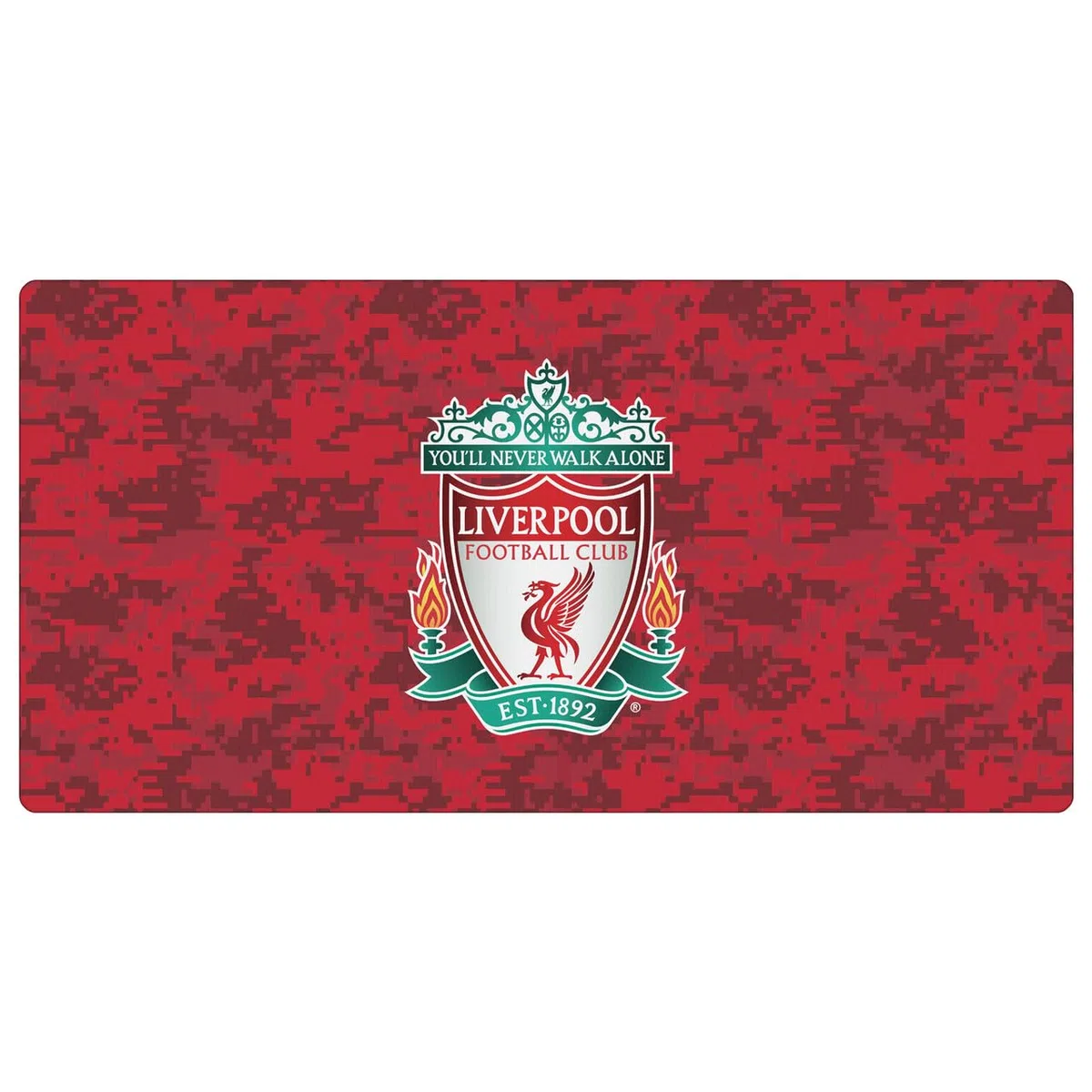 Head Case Designs sous Licence Officielle Liverpool Football Club Blason Camouflage Numérique Graphismes 23.62 x 11.81 x 0.12 inches (600 x 300 mm) - L Tapis De Souris pour Jeux Bureau PC Clavier
