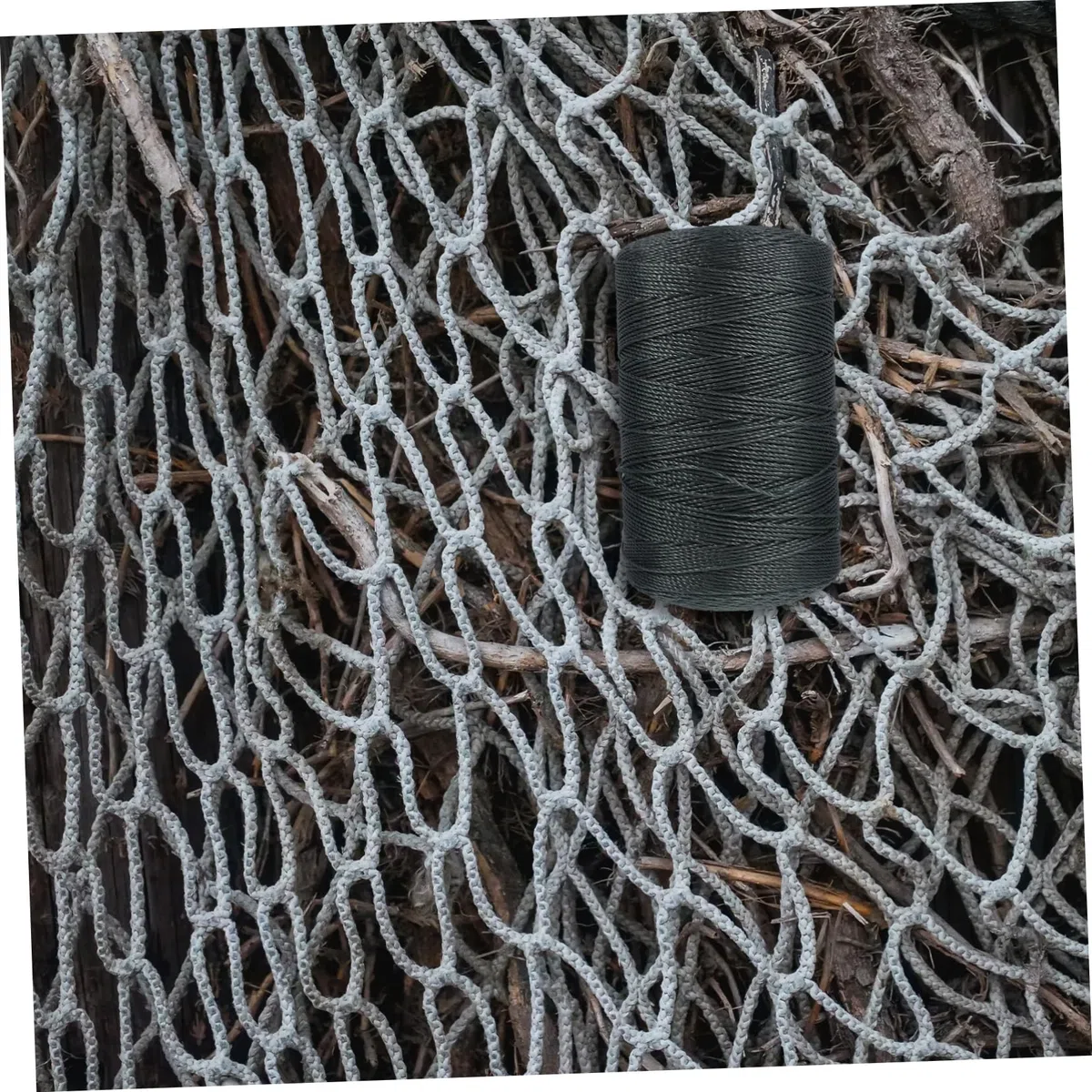 BESTonZON 1 Rouleau Super Fort Traction Générique Tressé Ligne De Pêche, Ligne De Réparation De Filet De Pêche Fil De Ficelle Cord Kite Tissé Câble Réseau Cast Super Force Ficelle Agricole Noire