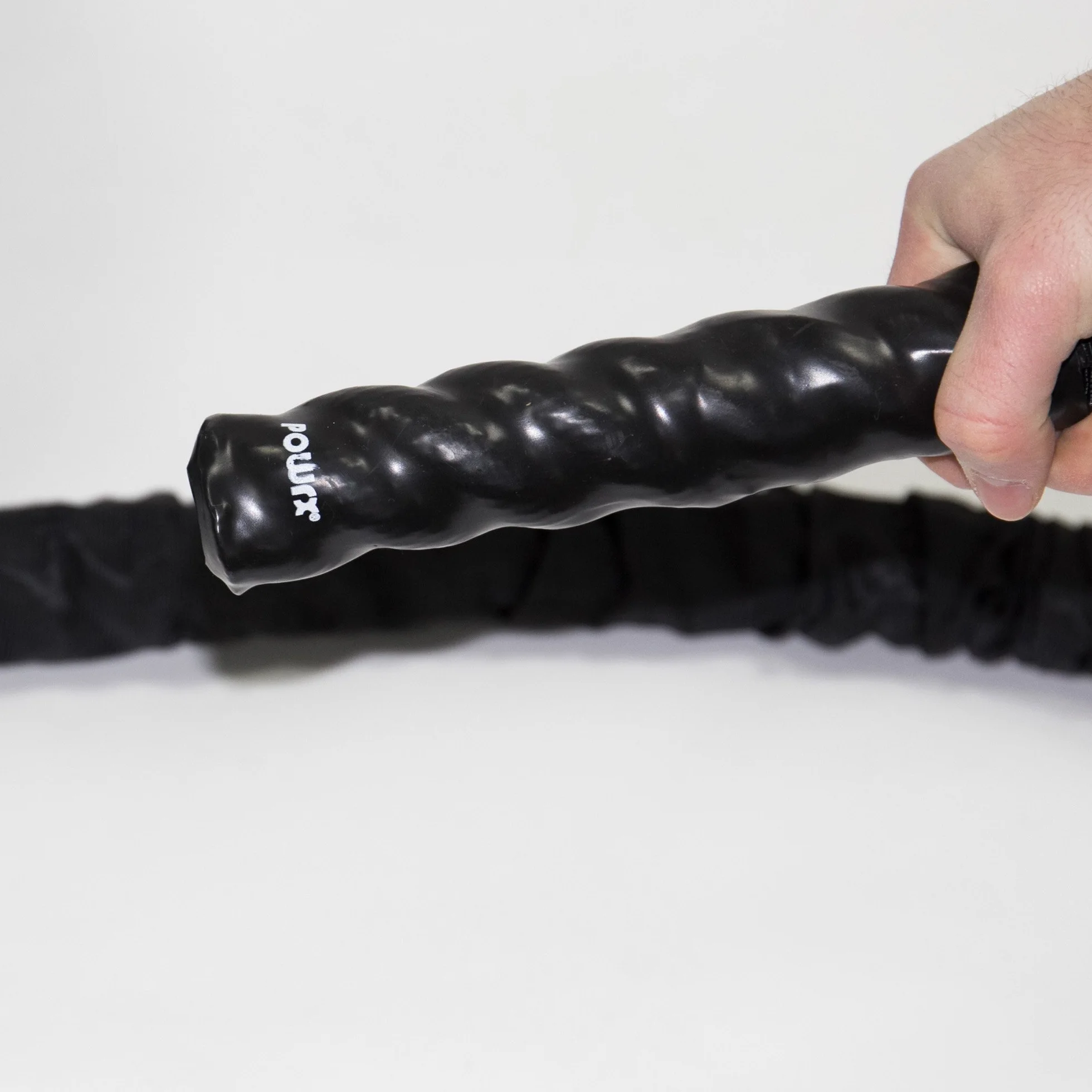 POWRX Corde d’entraînement avec housse - 38 ou 50 mm de diamètre - Pour fitness et musculation - Différentes longueurs, 38 mm, 9 m
