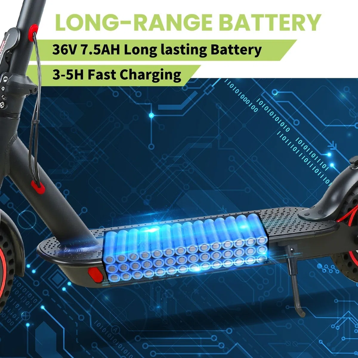 Trottinette Électrique Adulte, Moteur 350W*2, Vitesse Max 25 km/h,Pneus Anti-Crevaison 8.5/10 Pouces,Batterie 36V 7.8/10.4/13AH, Double Frein, Compatible avec App,Charge Max 120KG