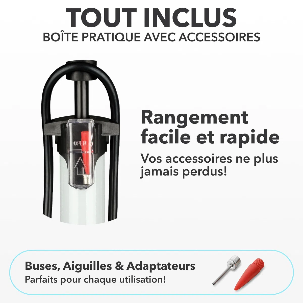 Pompe à vélo toutes les valves * Test très bien - Garantie 10 ans * Pompe à air puissante pour vélo - Pompe à vélo à valve française - Pompe sur pied avec manomètre - Pompe à air sur pied