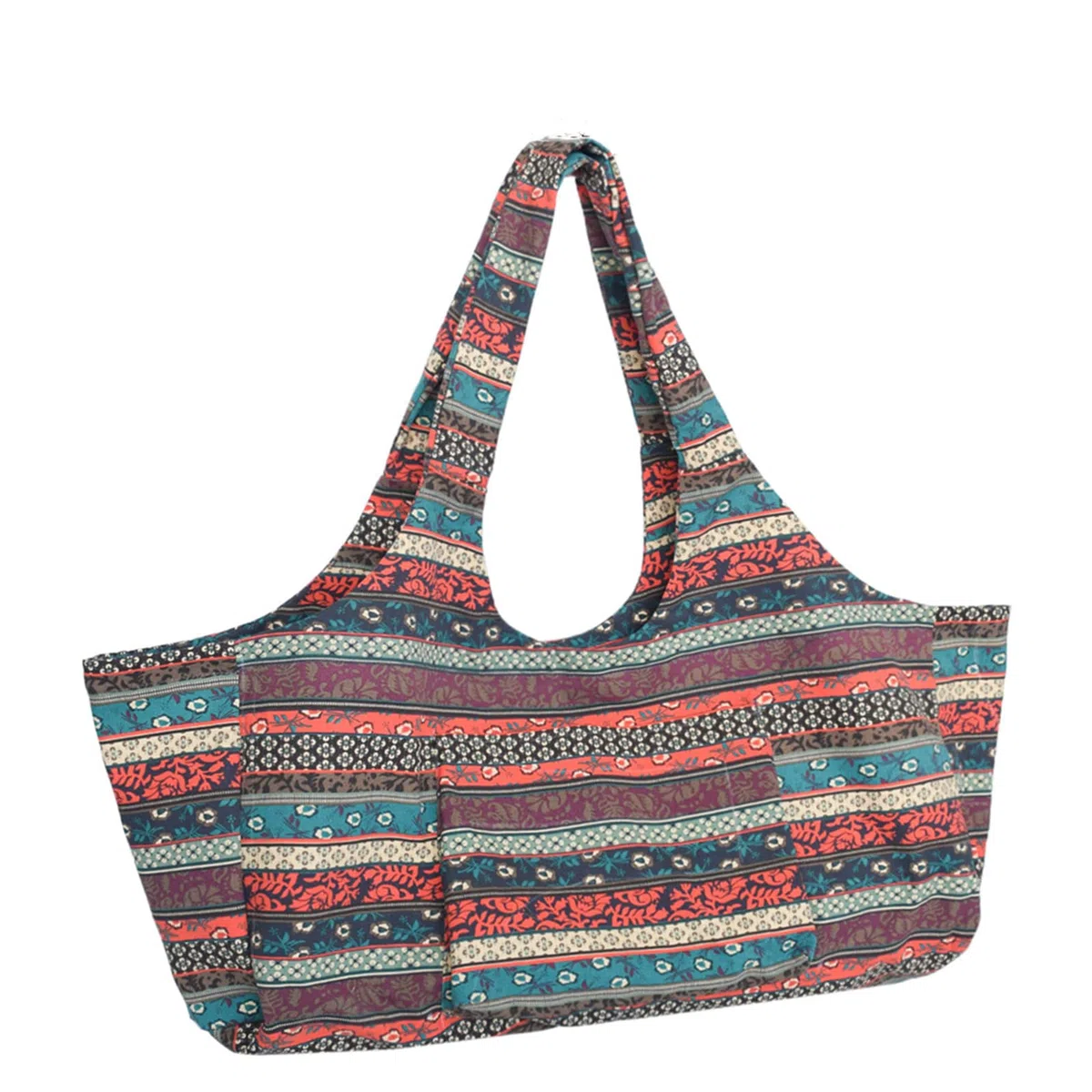 Sac de Rangement pour Tapis de Yoga - Grand Sac fourre-Tout avec Poche et Poche intérieure zippée, pour Homme et Femme