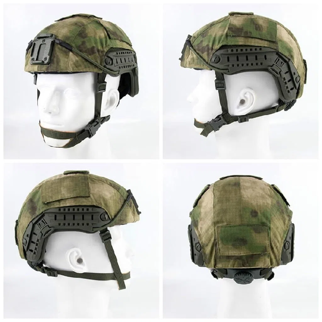 WLXW Housse Casque Tactique Tissu – for Casque Russe Rectangulaire Double Piste, for Chasse, L'airsoft Cosplay