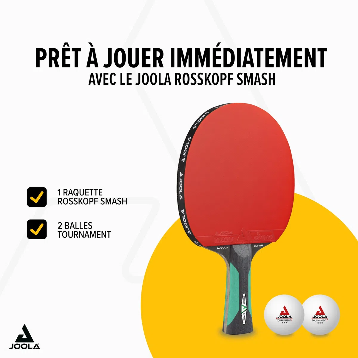 JOOLA ROSSKOPF SMASH Raquette de tennis de table compétition ITTF