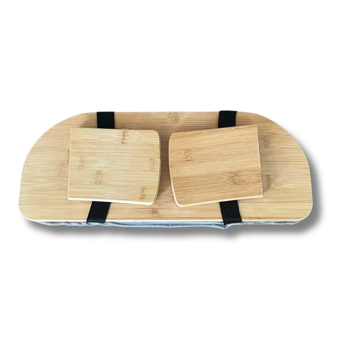 Banc de méditation Pliable Gris Lotus avec Coussin et Sac