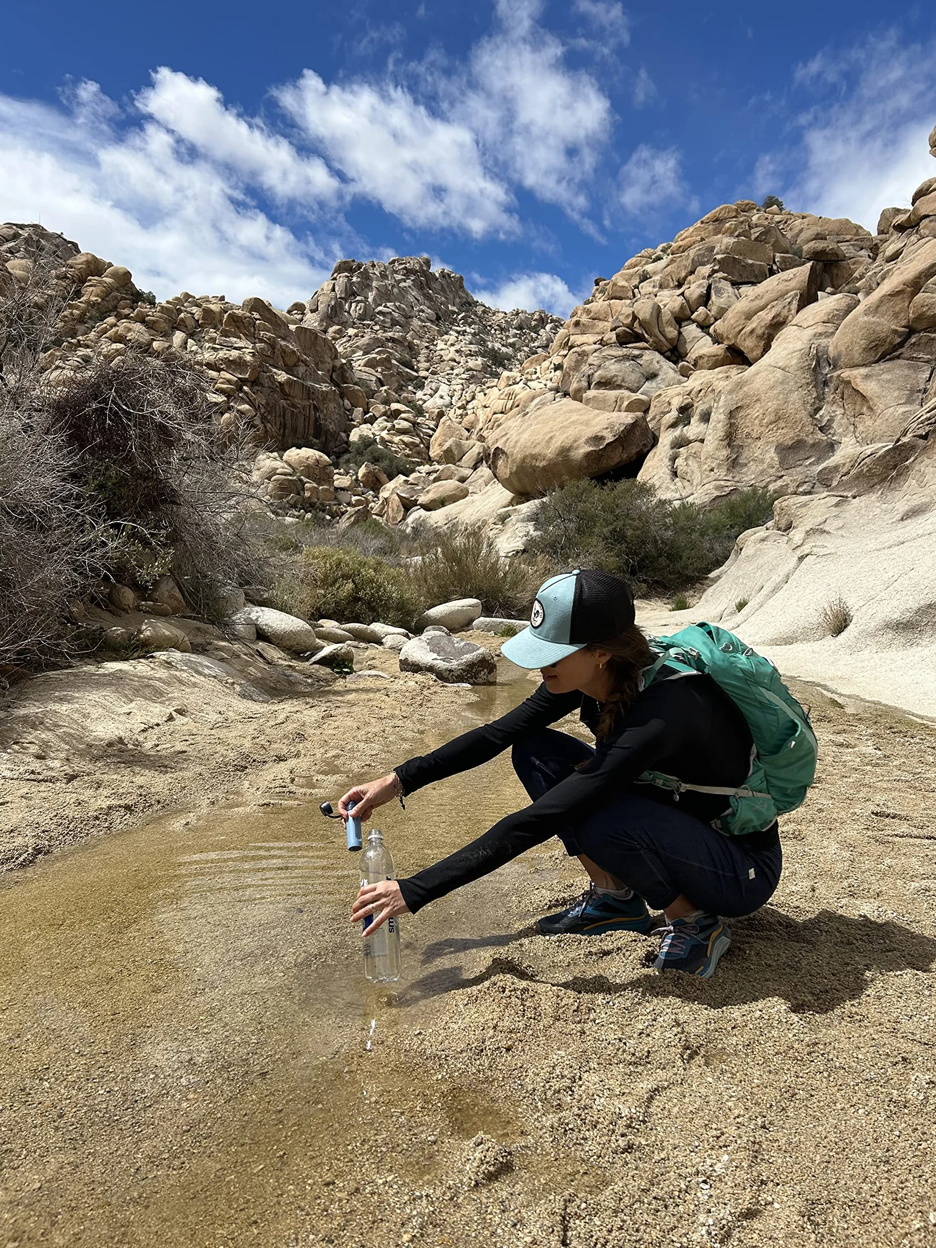 LifeStraw Peak Series Solo – Filtre d'eau individuel pour randonnée, camping, voyage, survie et préparation aux situations d’urgence. Élimine les bactéries, les parasites et les microplastiques