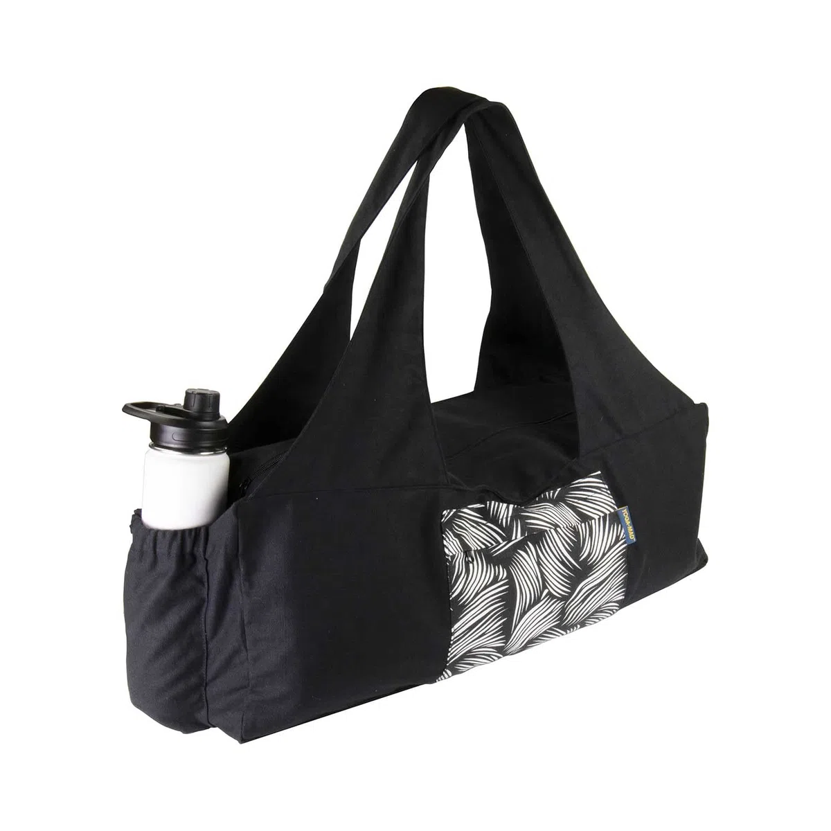 Yoga-Mad Grand sac pour tapis de yoga | Sac de yoga à fermeture éclair intégrale avec porte-bouteille | Sac de transport unisexe | Rangement de tapis et accessoires | Convient pour pilates, yoga, gym,