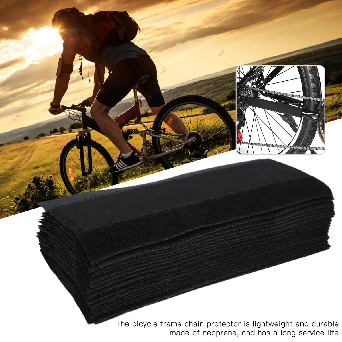 Fafeims 20 Pièces Protecteur de Cadre Vélo en Néoprène – Protège-Chaîne Antichoc pour VTT et Vélo de Route avec