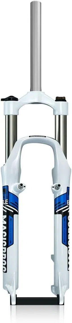Fourche VTT 26" 1" 1/8" V-Brake/Disque Amortissement par Pression d'air Fourche de vélo en Alliage d'aluminium Contrôle d'épaule D