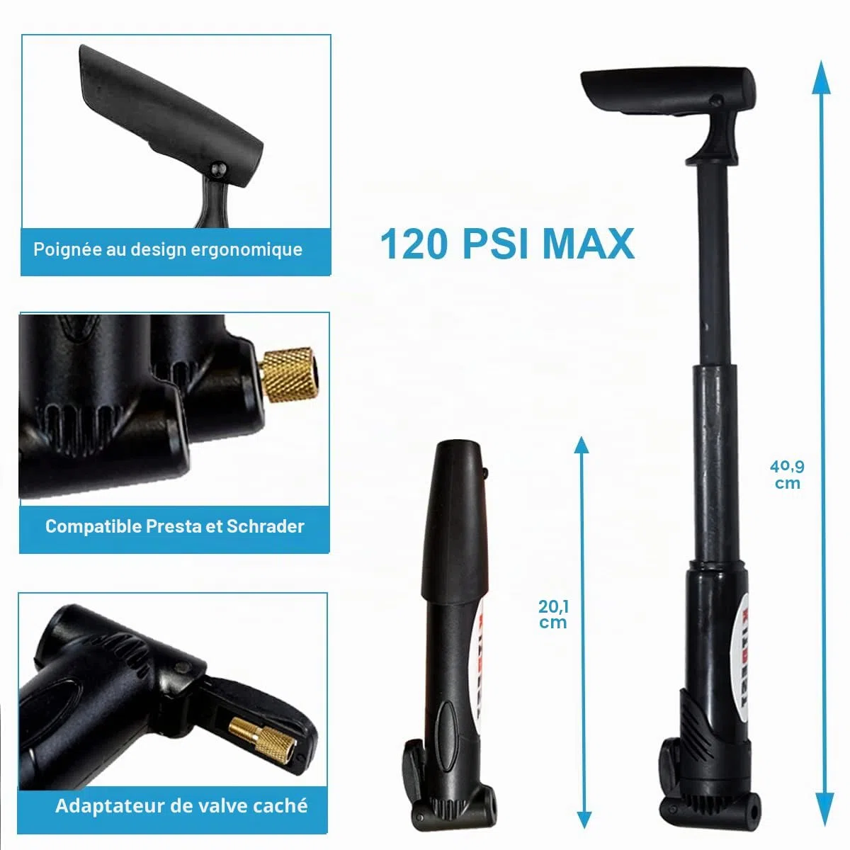 Kitbest Kit d'Outils de Réparation de Vélo - 16 en 1 Outil Multifonction, Accessoires pour Vélo de Route et de Montagne, Kit de Réparation de Pneu pour Homme et Femme