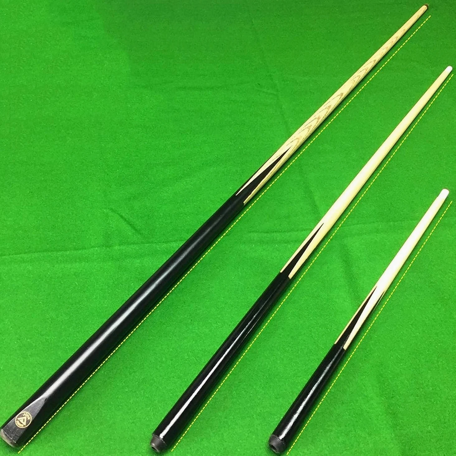 2 Petites Queues de Billard/Snooker Faites à La Main à Assembler pour Enfant et Adulte Idéal pour Les Espaces Restreints Et Les Jeunes (68cm)
