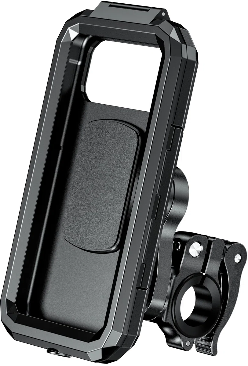 Waterflex – MyAquaFit – Support Smartphone Étanche IP66 - WX-MAFT-SPPOX6 – Fixation Guidon Universelle 22–32 mm – Rotation 360° – Aquabike & Aquafitness