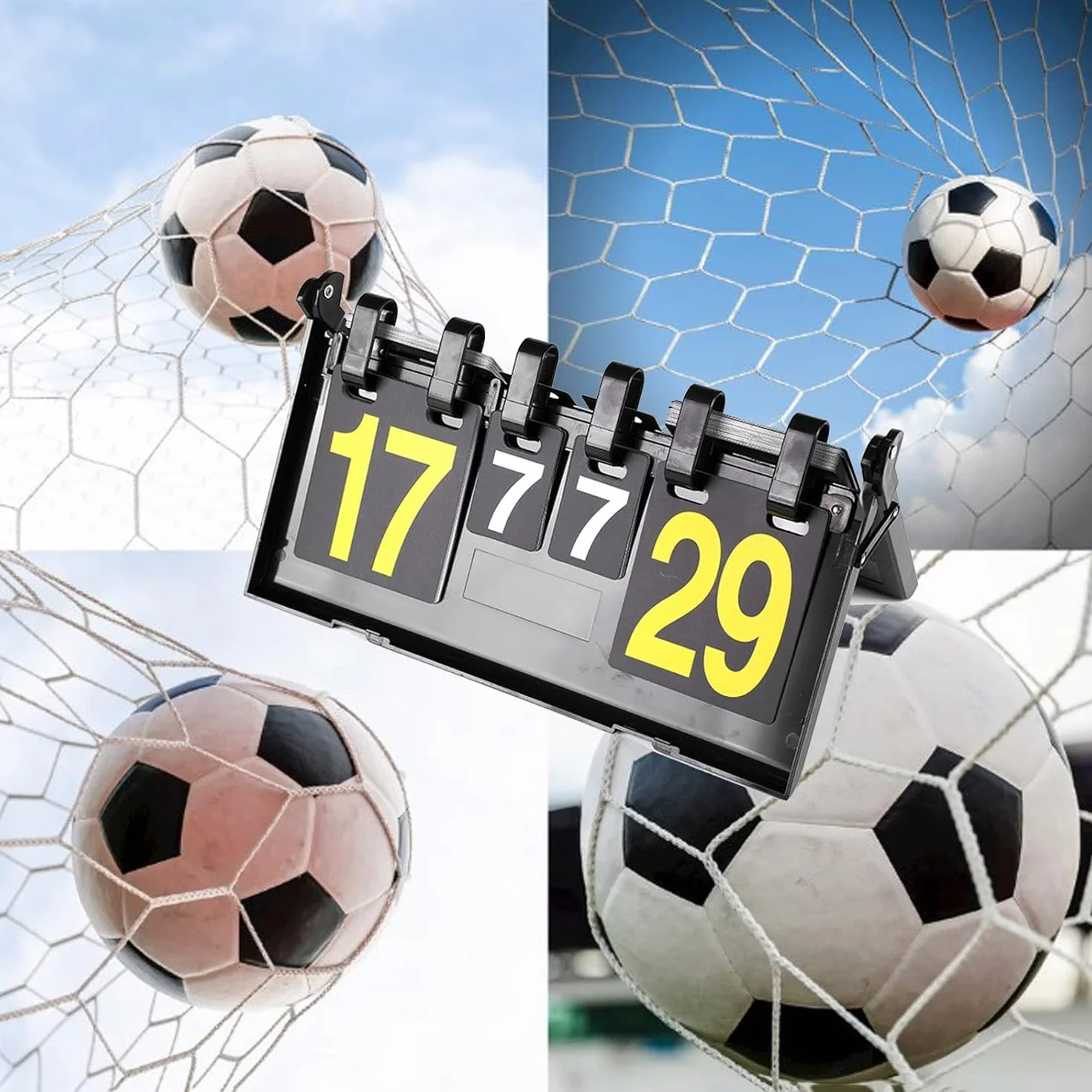 Tableau d'affichage Portable Flip Tableau de Scores Sport Tableau de Score Manuel Tableau d'affichage Portable pour Basket-Ball Badminton