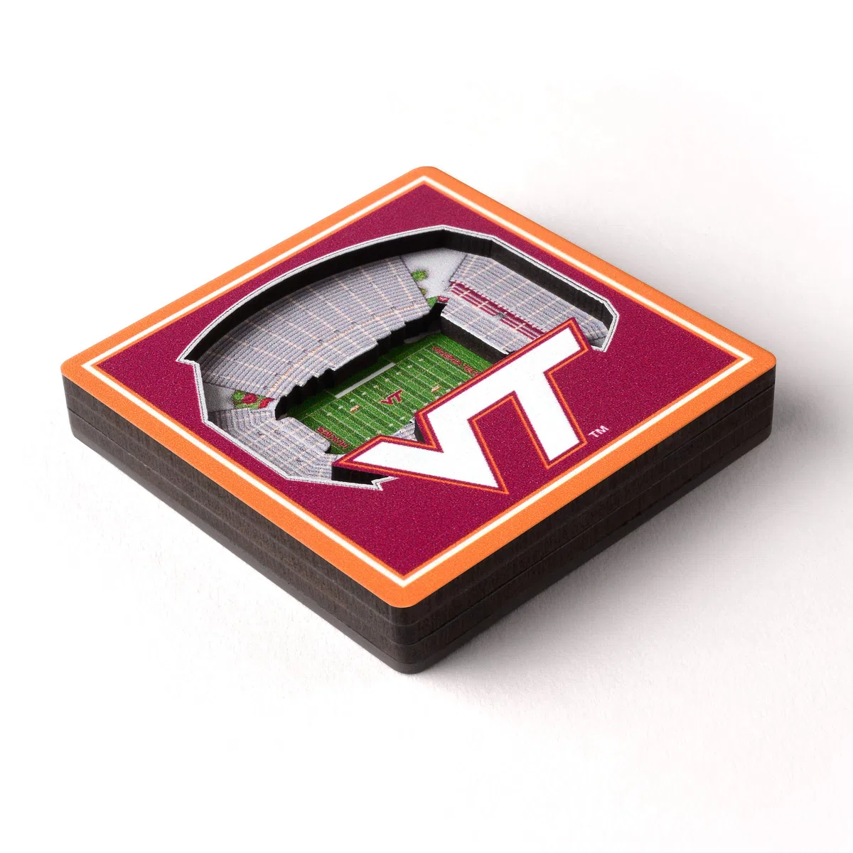 YouTheFan NCAA Virginia Tech Hokies Aimants 3D StadiumView - Lane Stadium Worsham Field