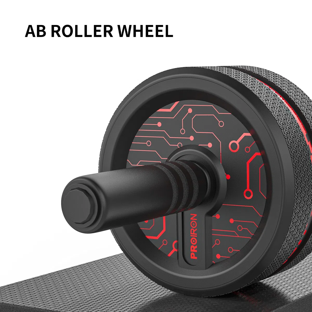 PROIRON Roue Abdominale Roue Fitness Roue AB avec Tapis pour Les Genoux pour Le Fitness Et l'Entraînement des Abdominaux Muscles De l'Épaule Musles du Bras Muscles des Cuisses