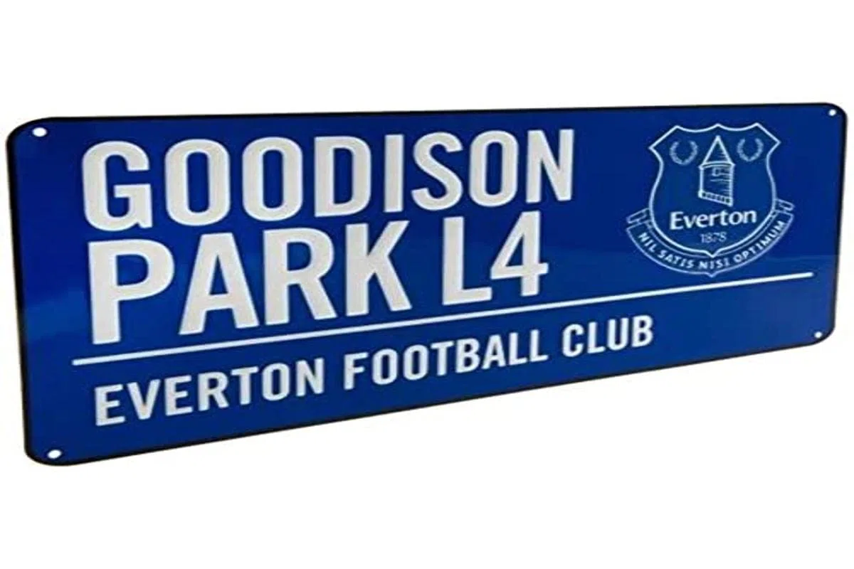 Everton F.C. Plaque de rue BL officielle.