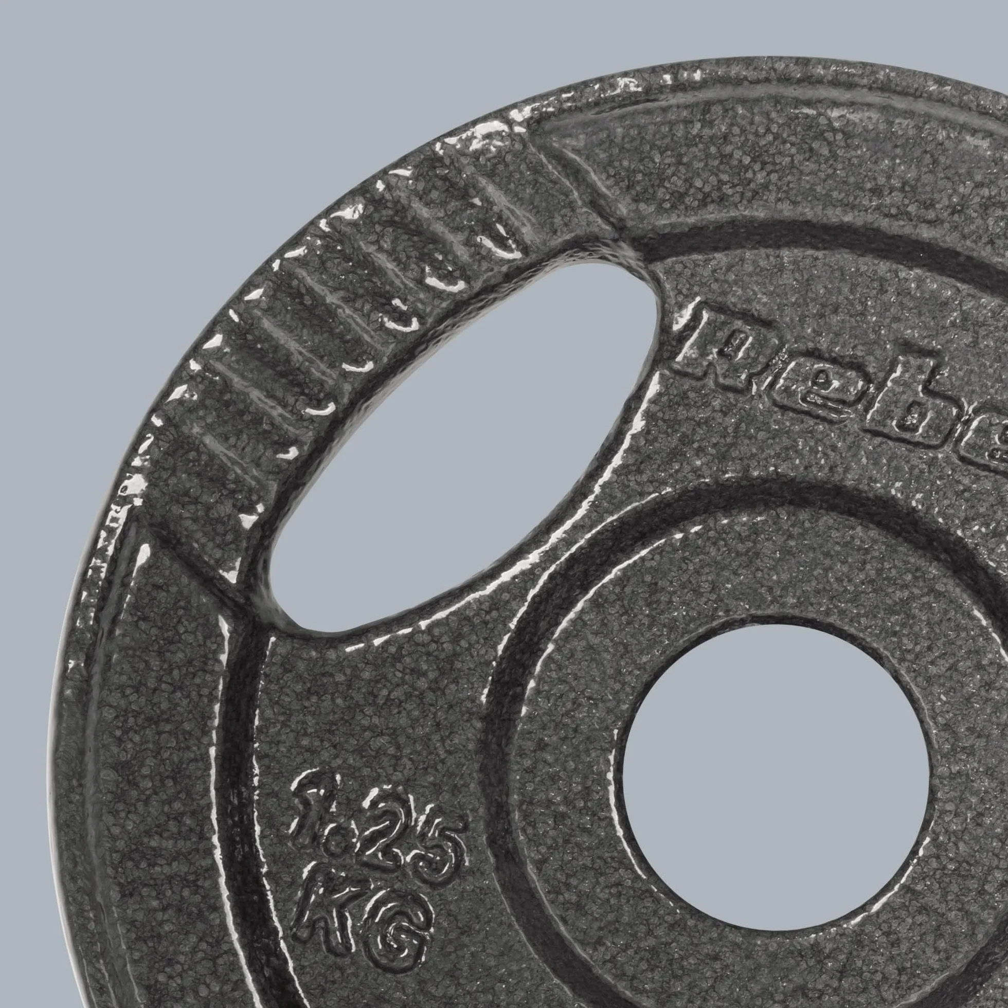 Rebelle Fonte Poids Set 4x1.25kg Trou 31mm Plaque avec Poignées RBA-2132