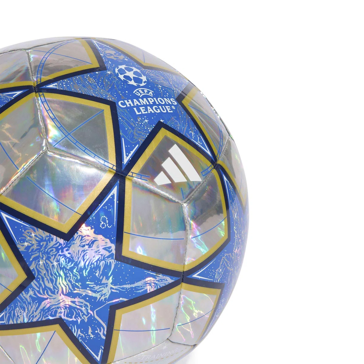 adidas UEFA Champions League Training Foil Ball JP1549 Ballon de Football Unisexe Argenté Taille 4 EU