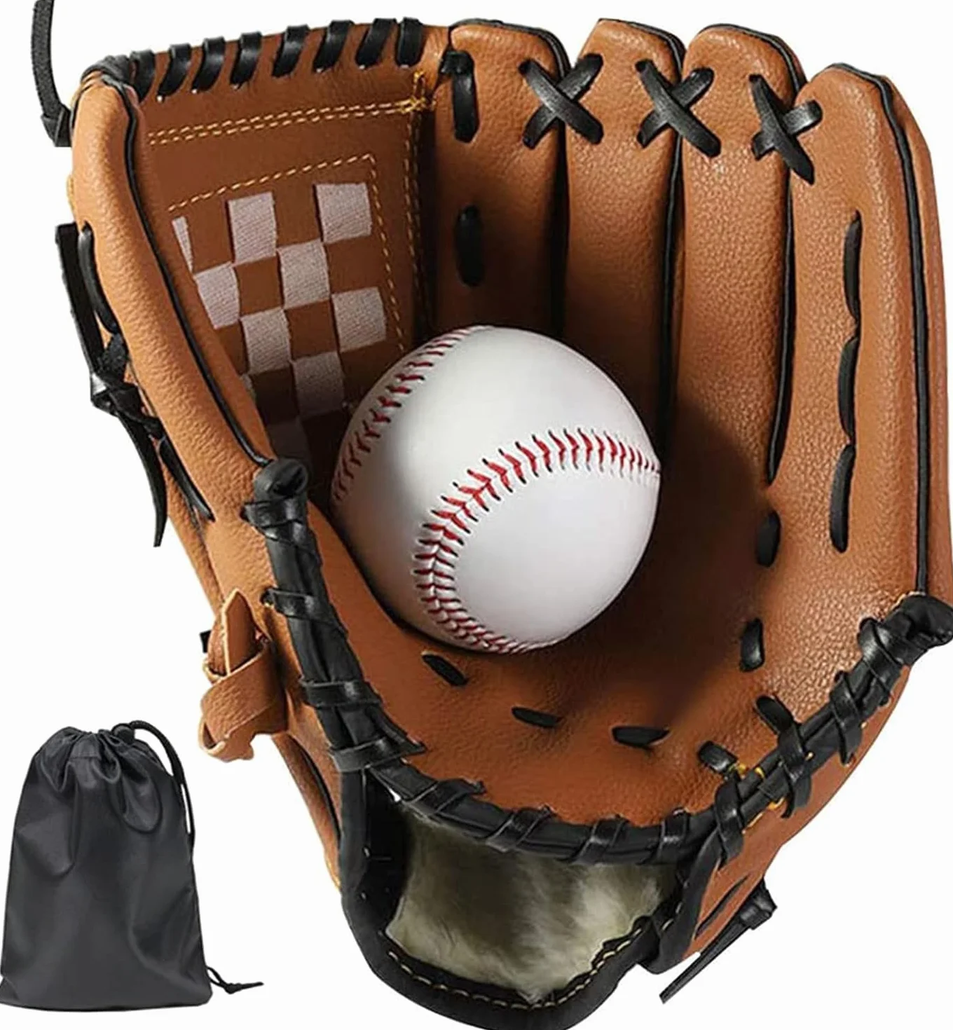 LeapBeast Gant de Baseball, Souple Gants de Softball, Réglable ​et Confortable PU ​Entraînement de Baseball pour Jeunes Adultes Gant de la Main Gauche