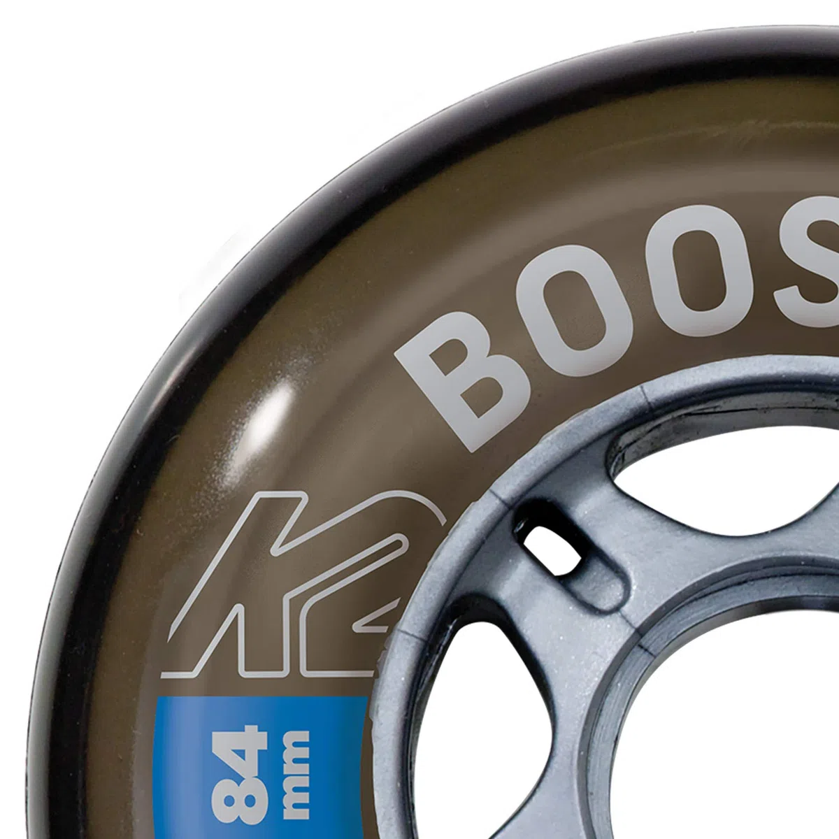 K2 Skates Adultes Universel Patins en Ligne Booster 84MM 82A 4-Wheel Pack — Black — 84mm 82A — 30F3008
