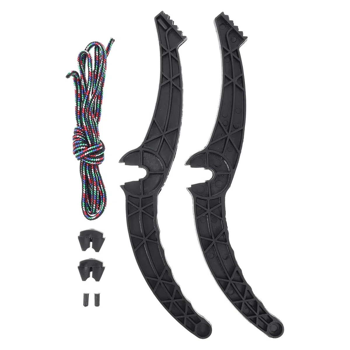 PoignéE De Frein pour Snowboard en Plastique Noir avec Corde - Accessoire De Ski 35X5X1.3Cm pour Une Utilisation en Plein Air